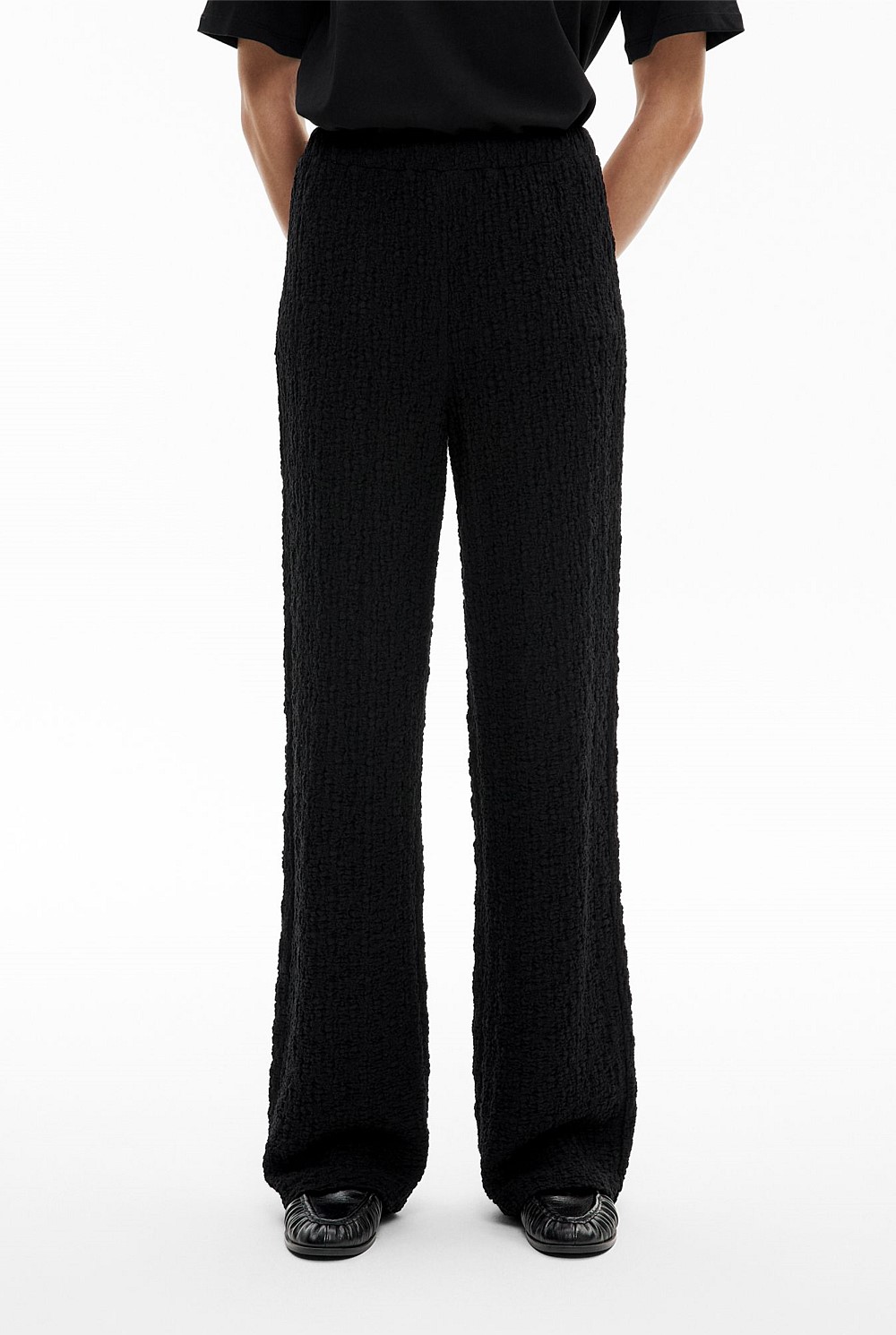 Textured Jersey Pants