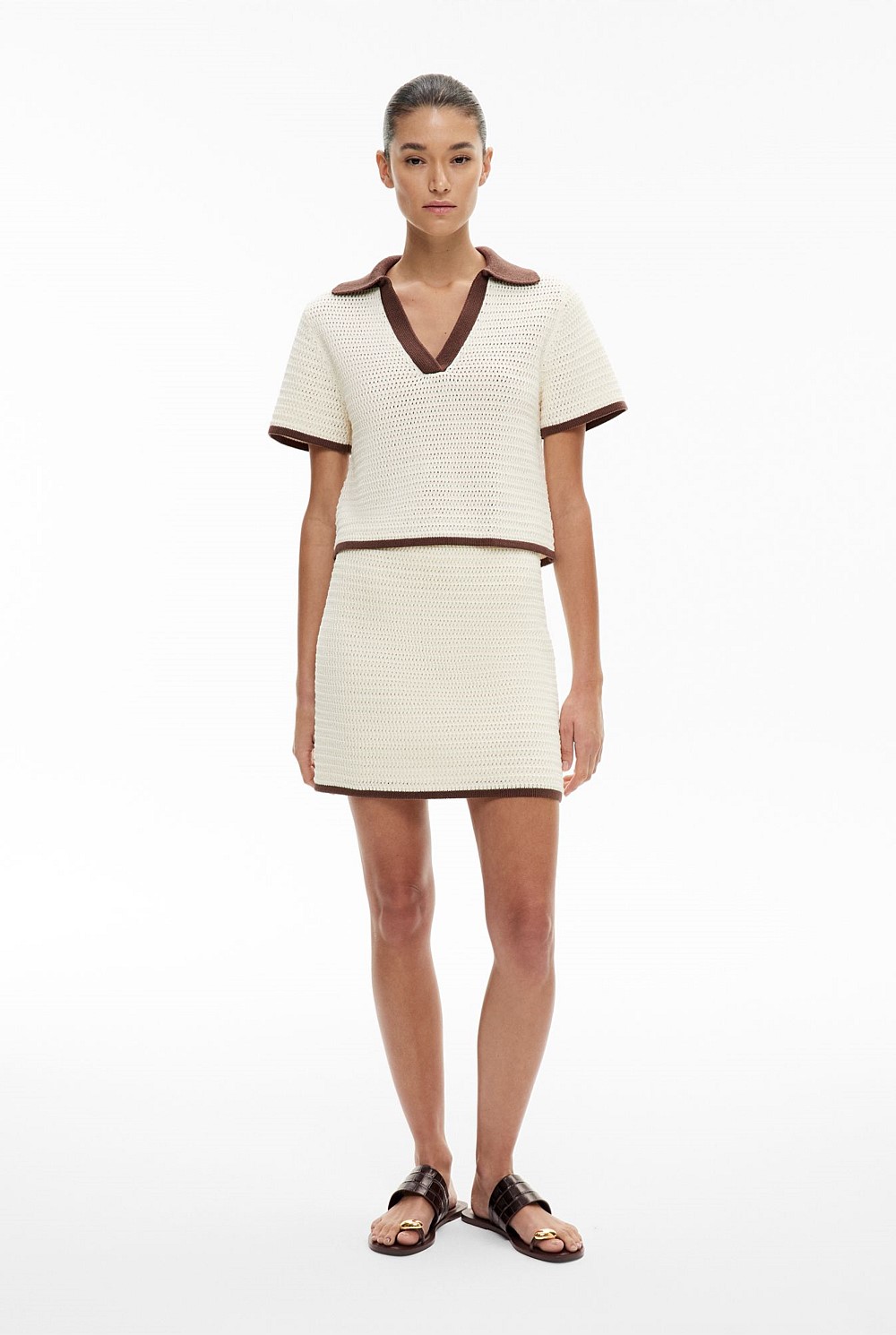 Stitch Detail Mini Skirt