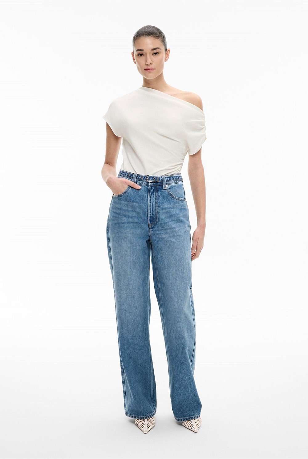 Asymmetric Drape T-Shirt