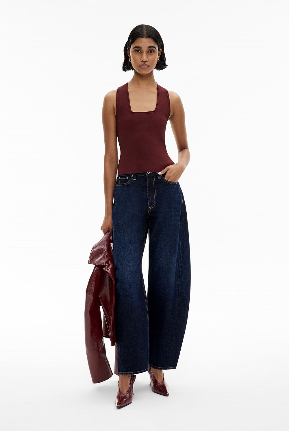 Compact Square Neck Tank Top