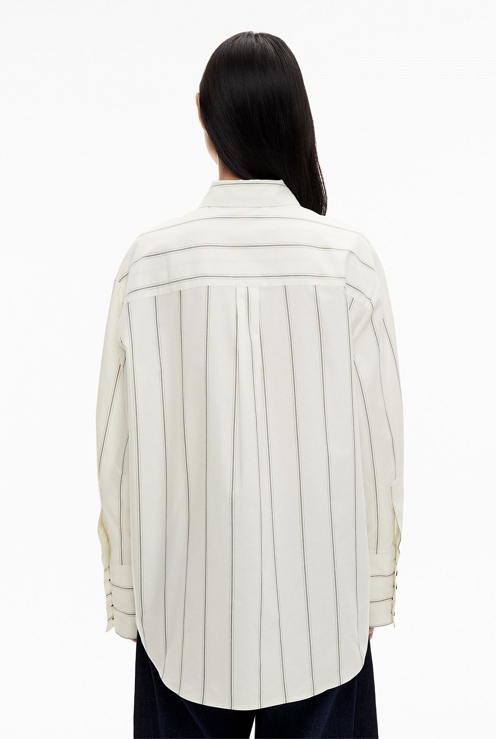 Stripe Cotton Oxford Shirt