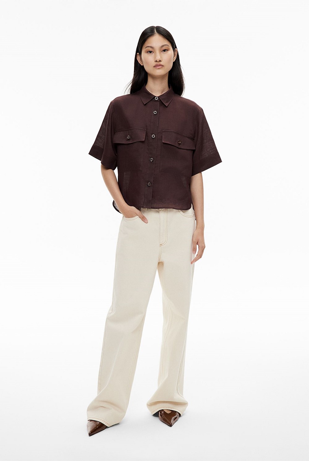 Short Sleeve Utility Pocket Shirt