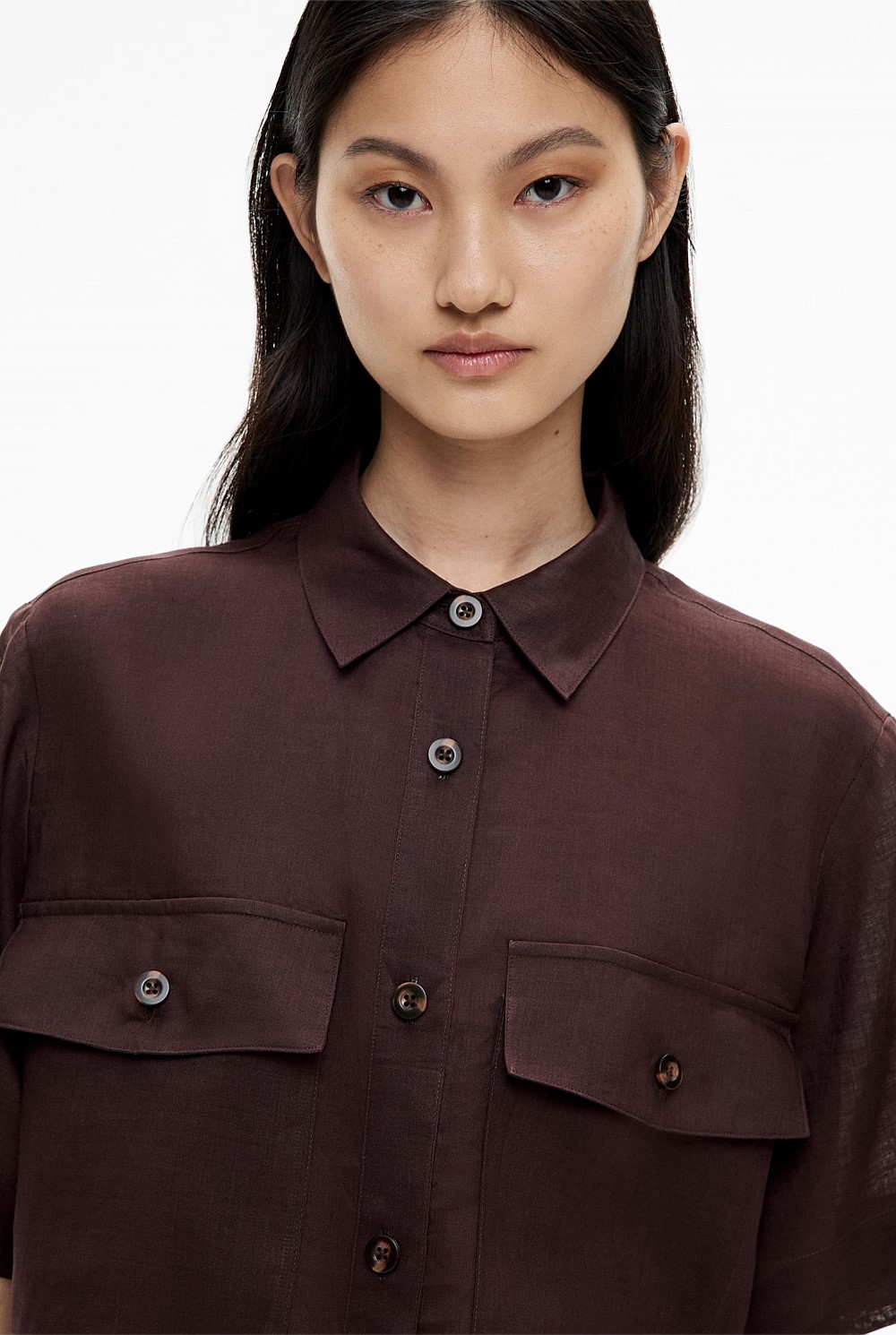 Short Sleeve Utility Pocket Shirt