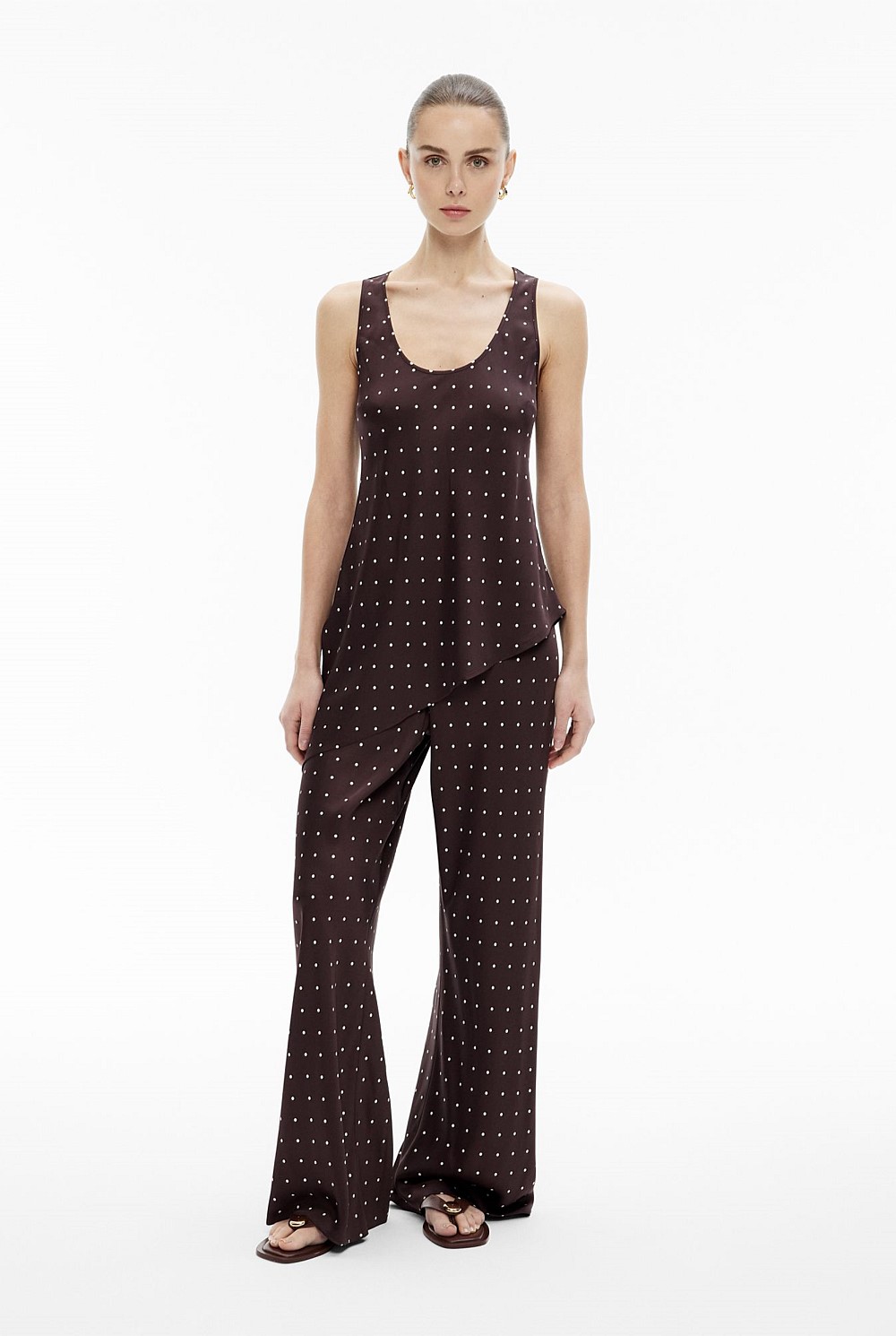 Asymmetrical Scoop Tank Top