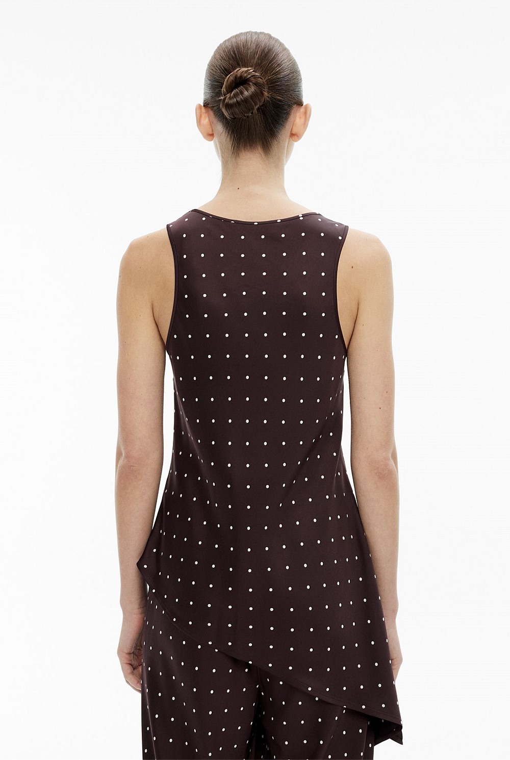 Asymmetrical Scoop Tank Top