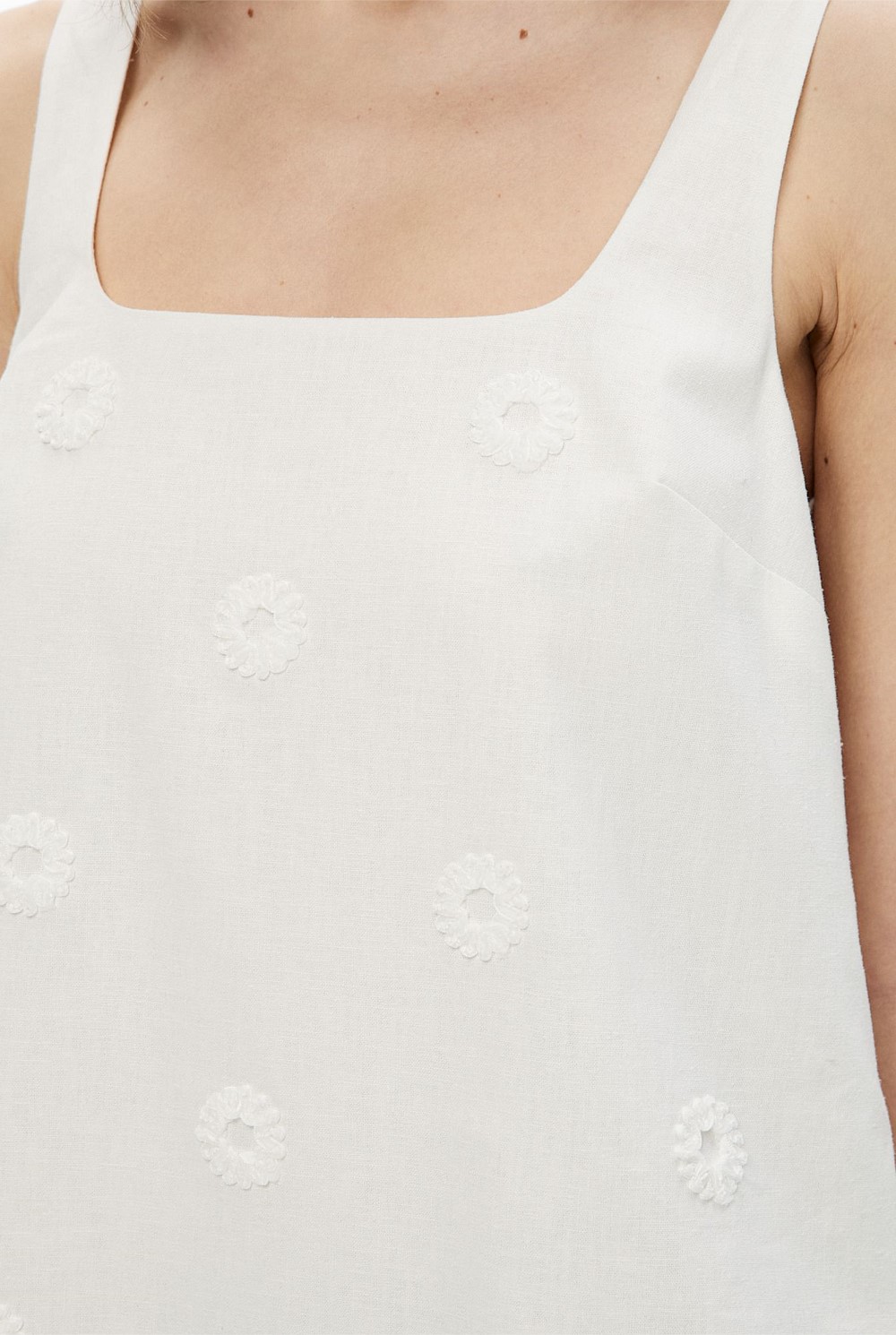 Embroidered Mini Dress