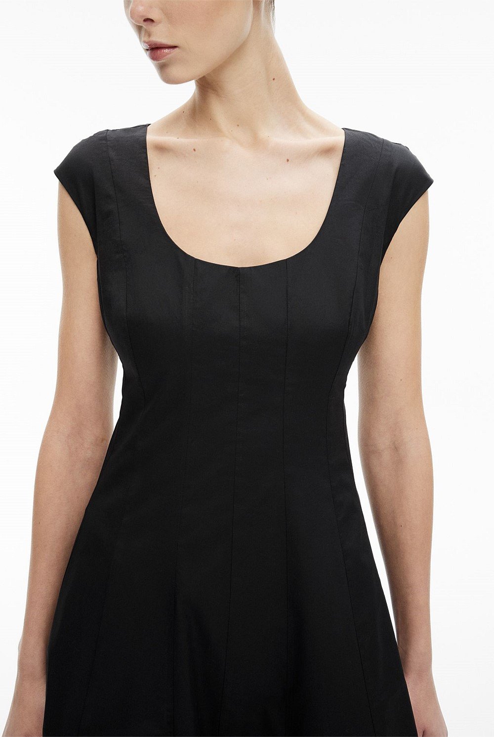 Cap Sleeve Panel Dress