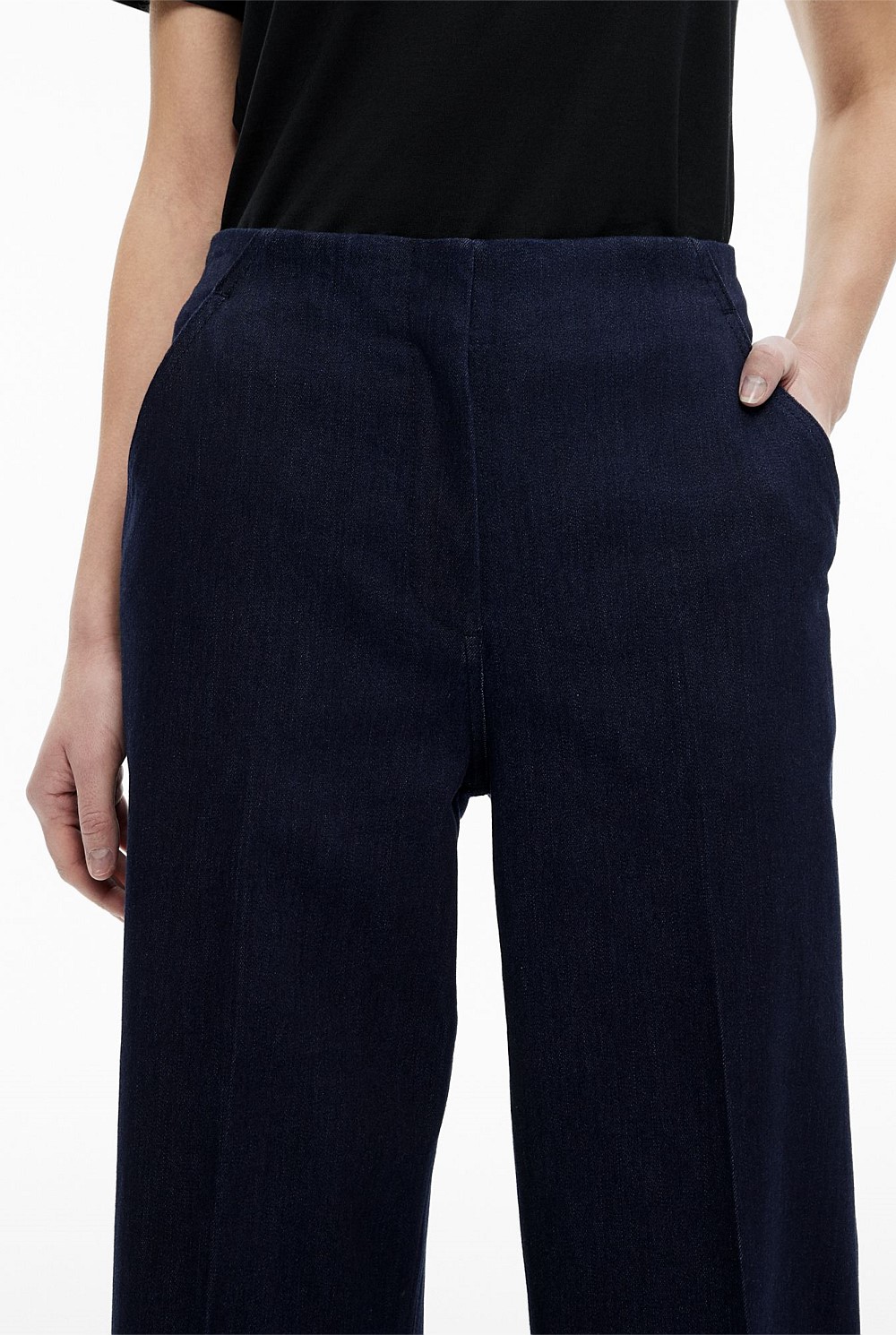 Denim Crop Pants