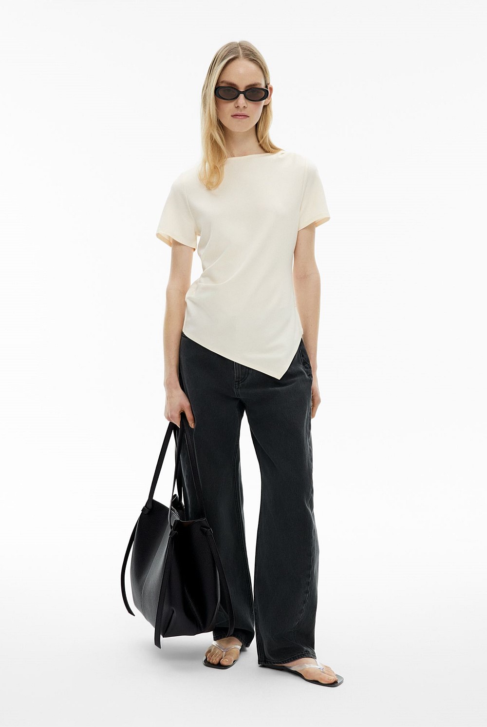 Tuck Wide Neck T-Shirt