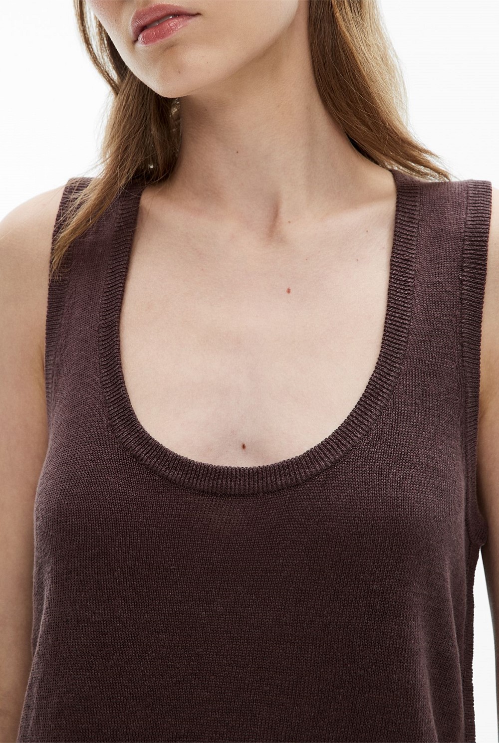 Longline Knit Tank Top