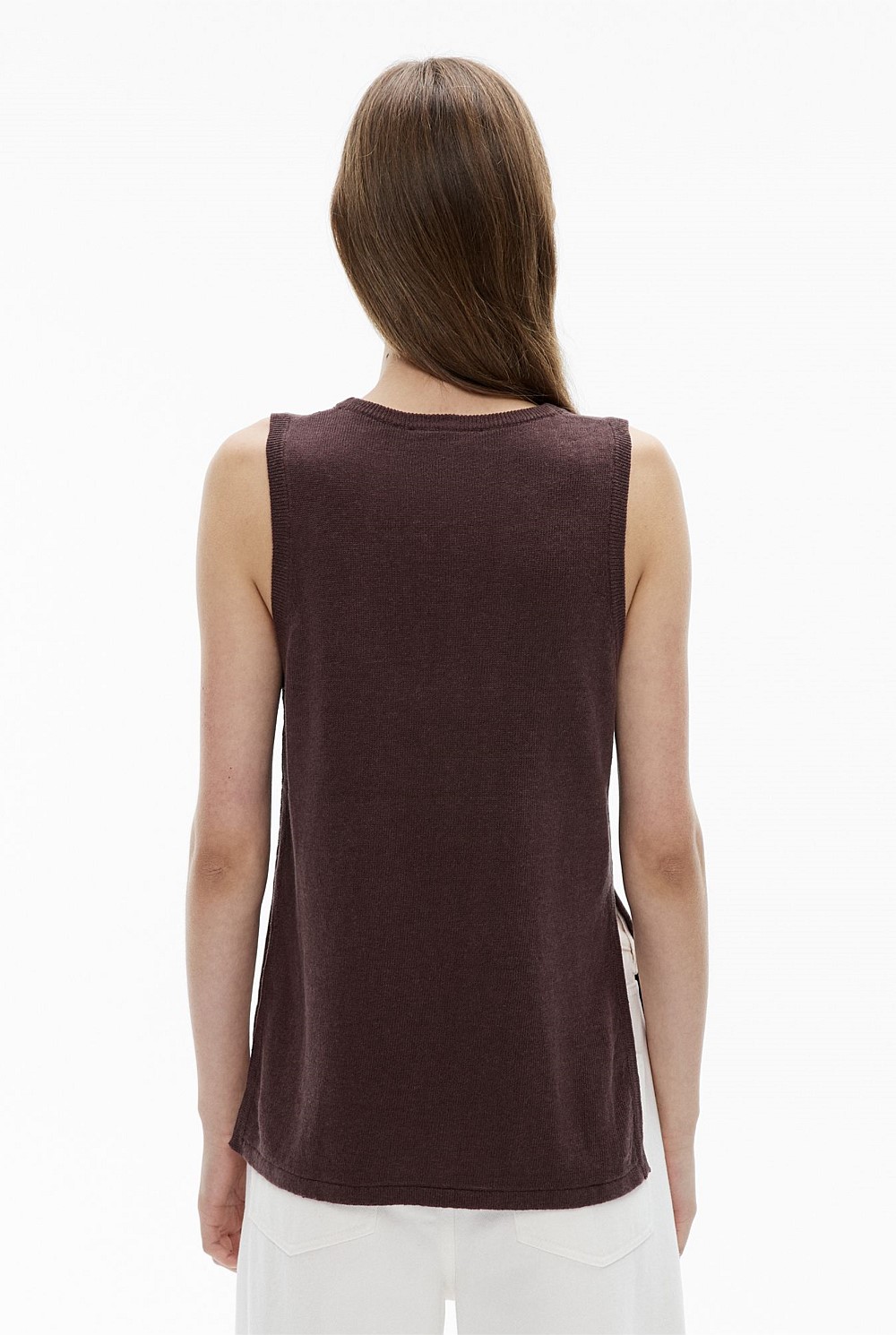 Longline Knit Tank Top