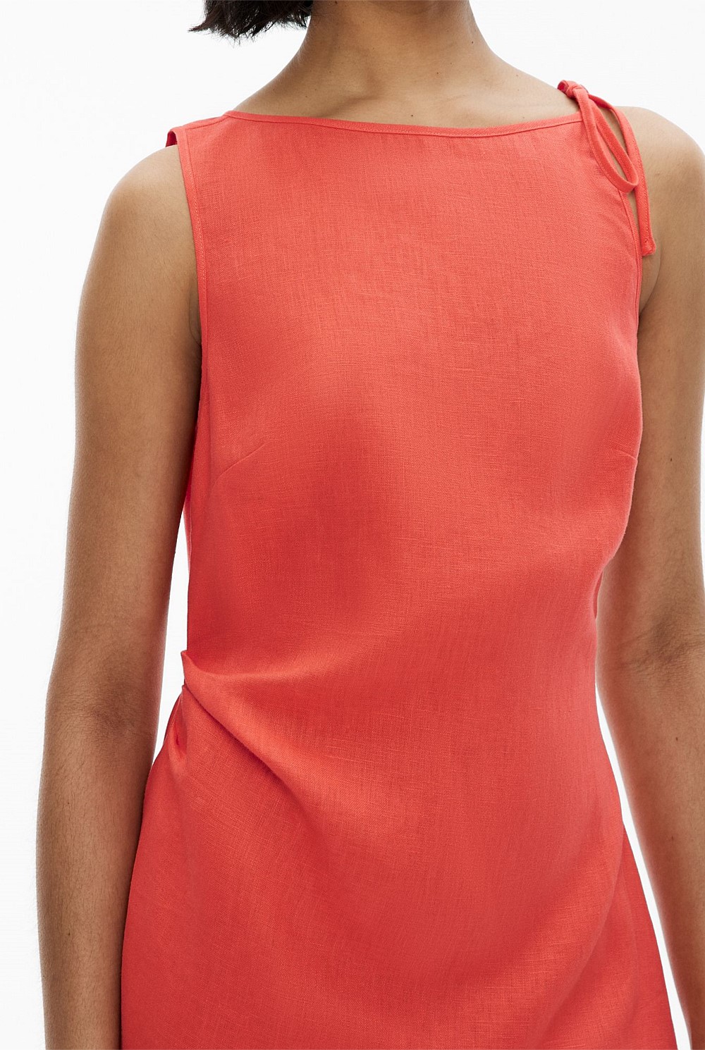 Tie Shoulder Mini Dress