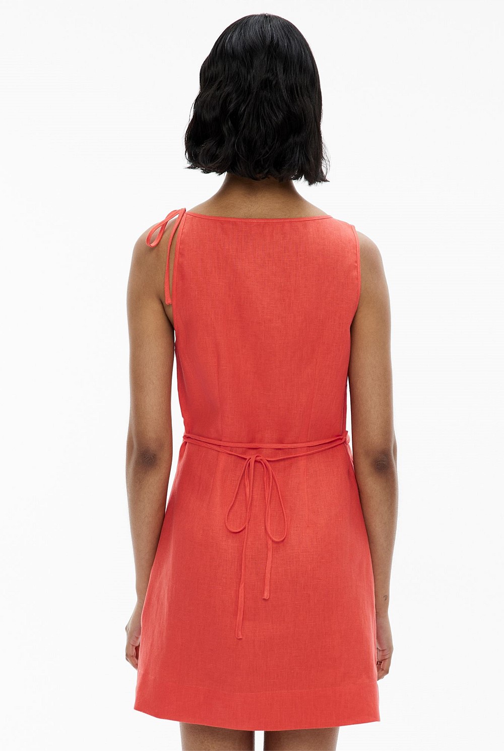 Tie Shoulder Mini Dress