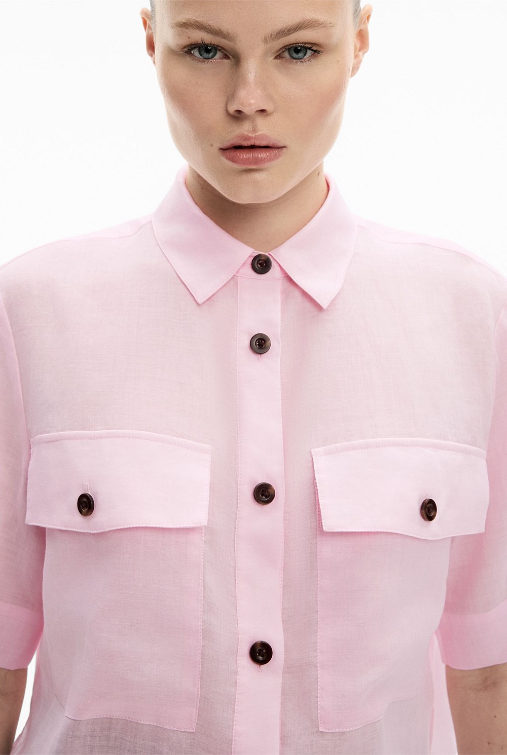 Short Sleeve Utility Pocket Shirt