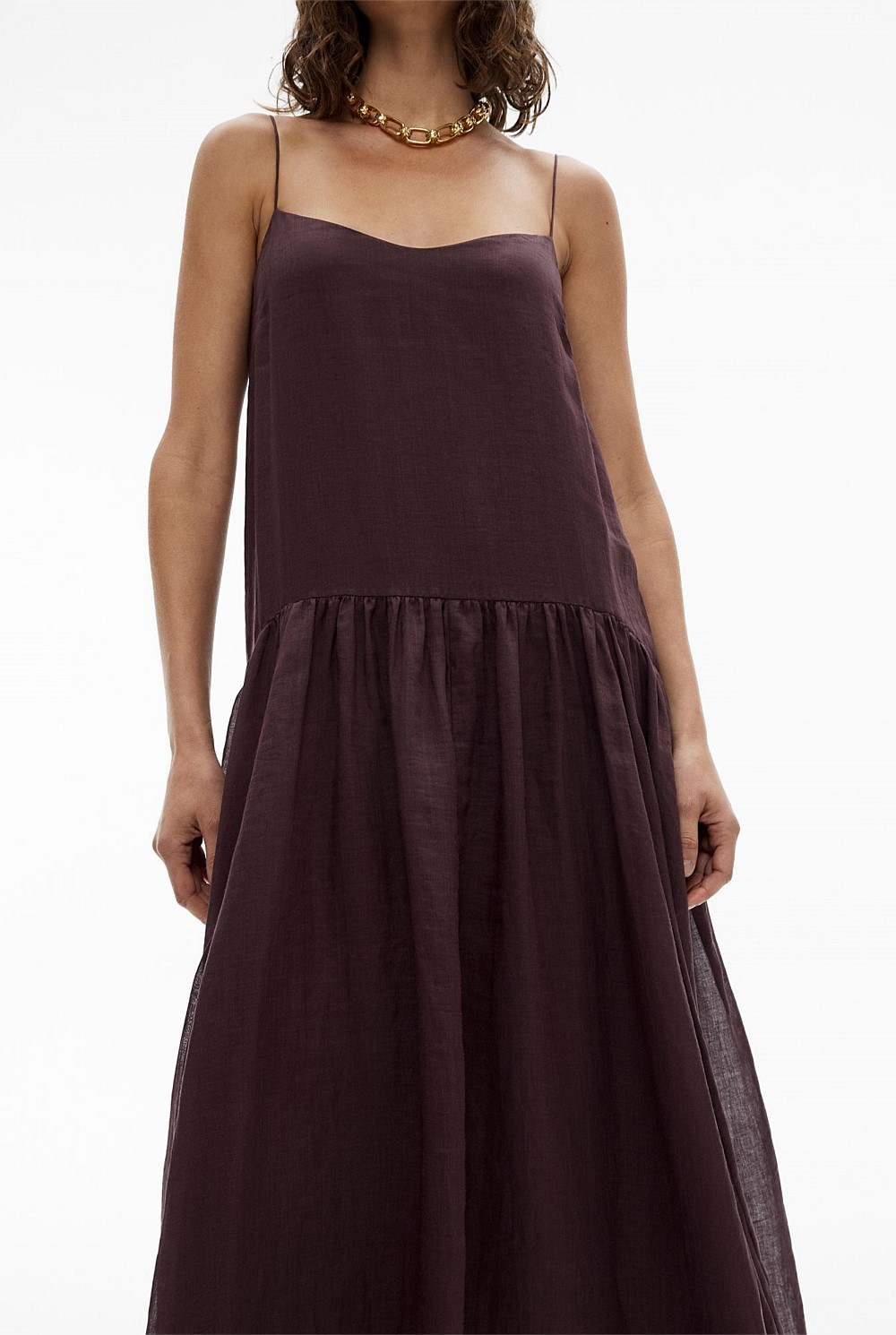 Fine Strap Maxi Dress