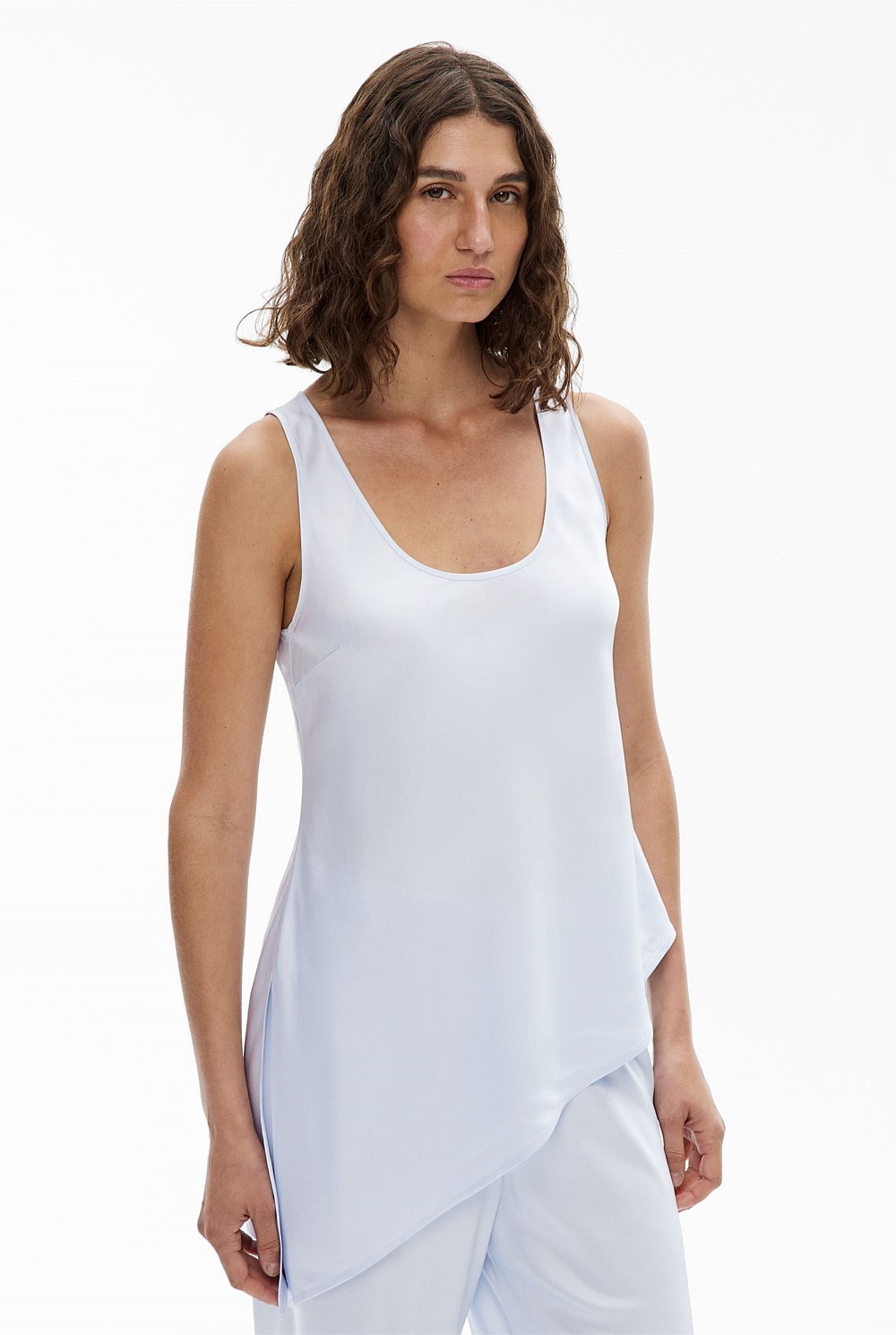 Asymmetrical Scoop Tank Top