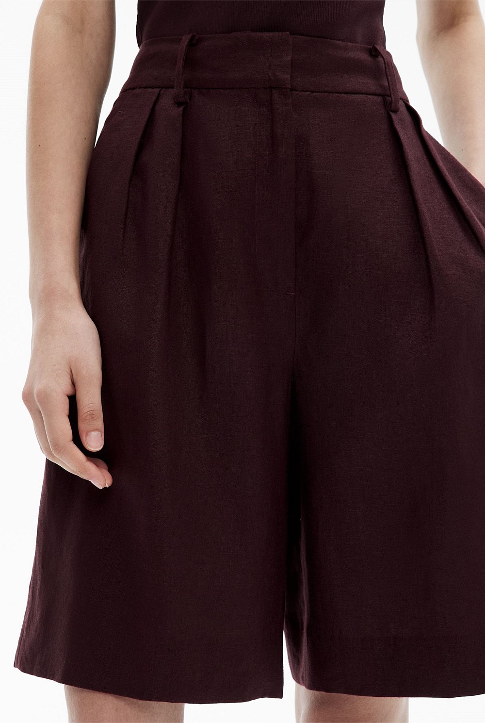 Linen Bermuda Shorts