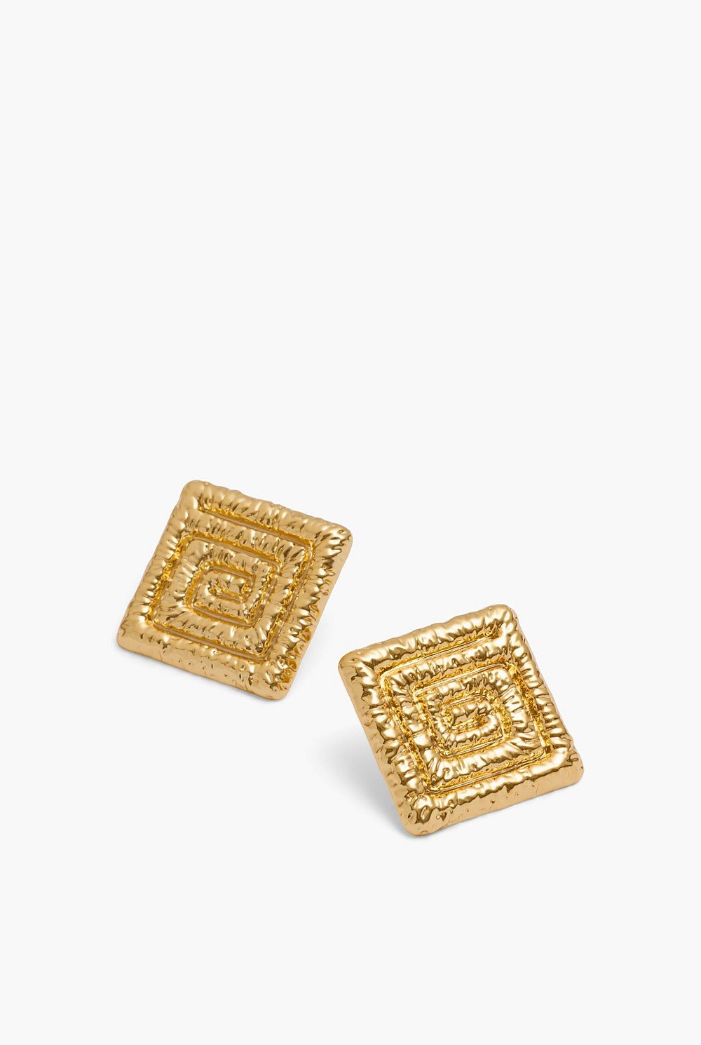 Inez Textured Stud Earrings