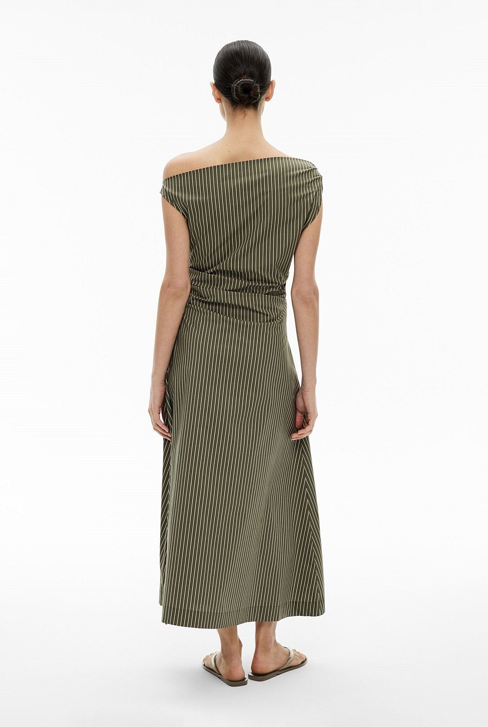 Asymmetric Shoulder Dress