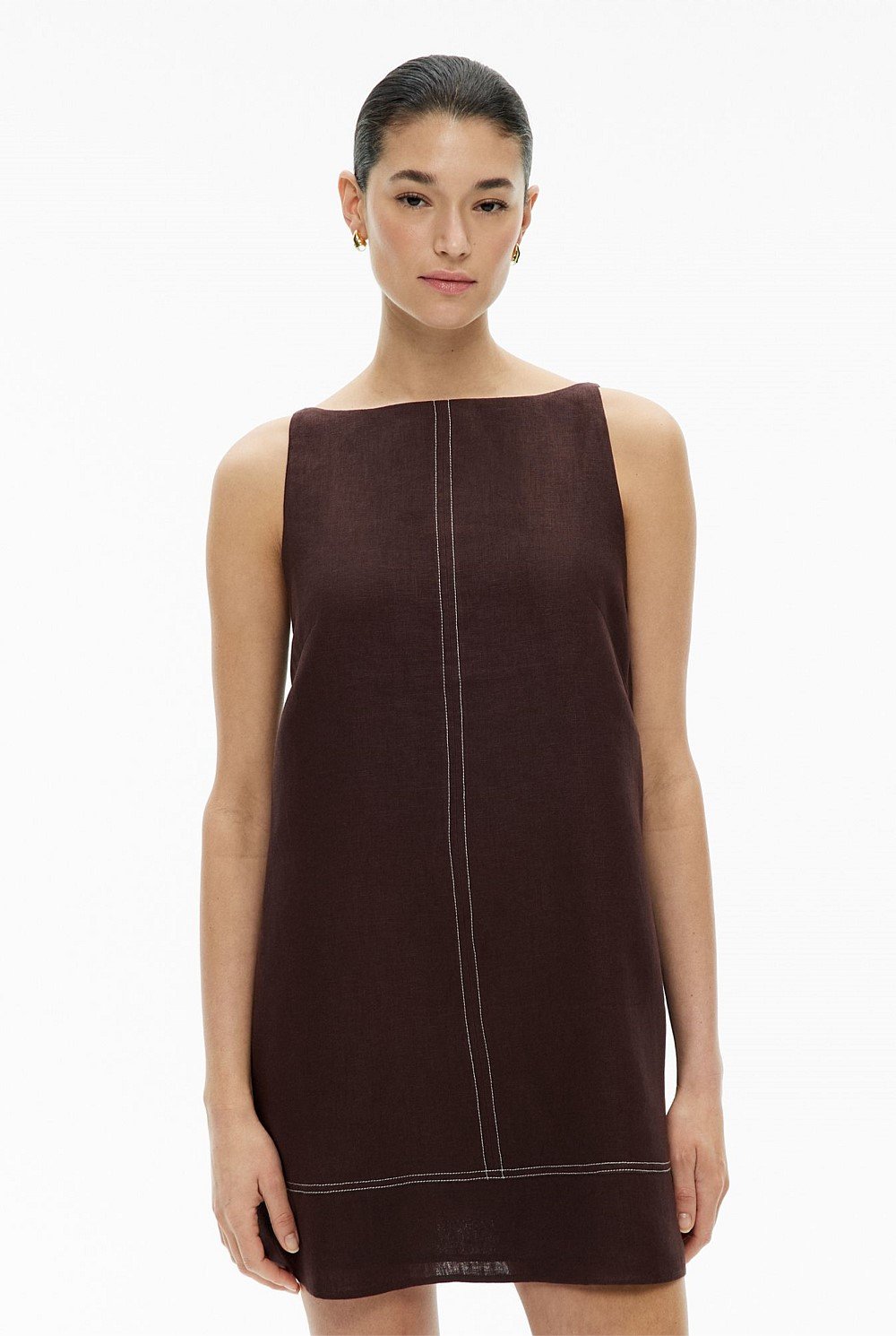 Stitch Detail Mini Dress