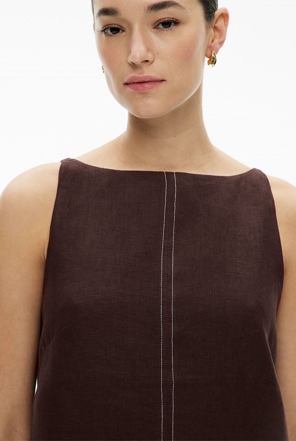 Stitch Detail Mini Dress