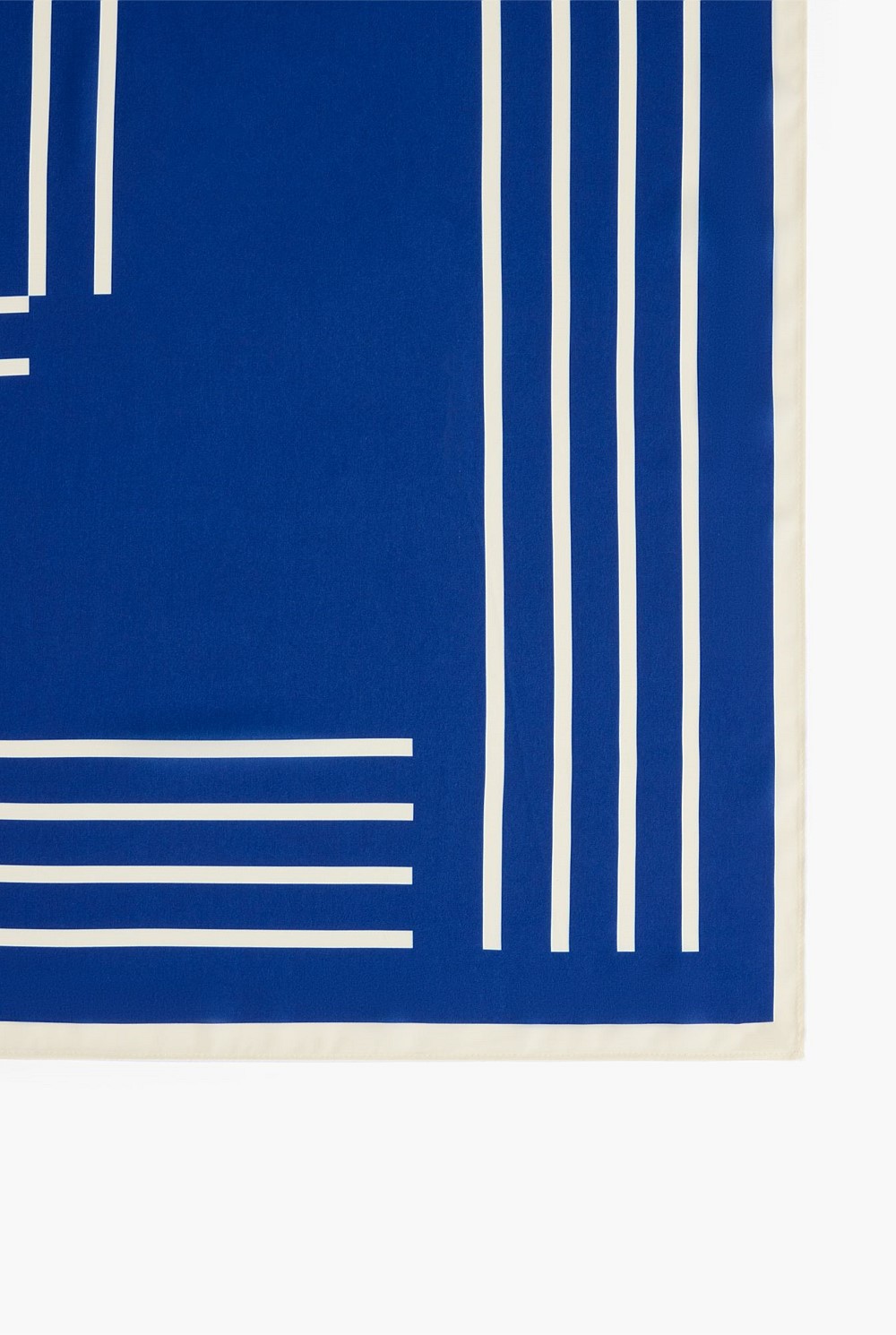 Linear Stripe Satin Scarf