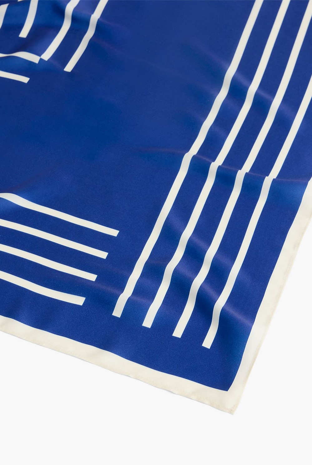 Linear Stripe Satin Scarf