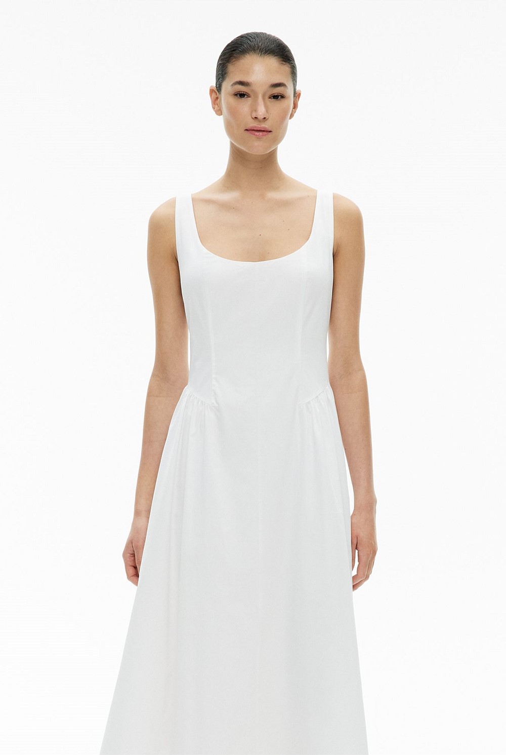 Gathered Panel Dress