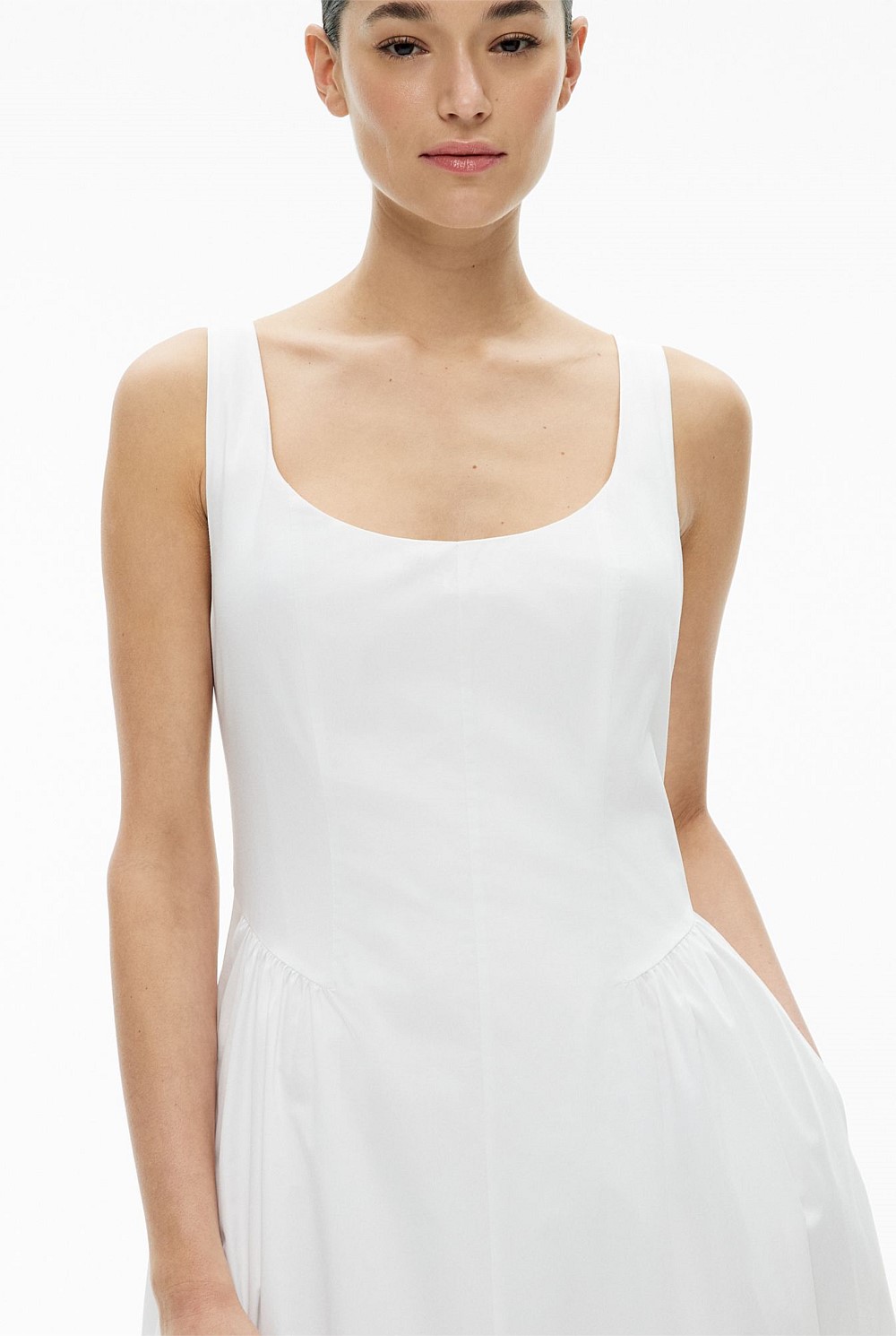 Gathered Panel Dress