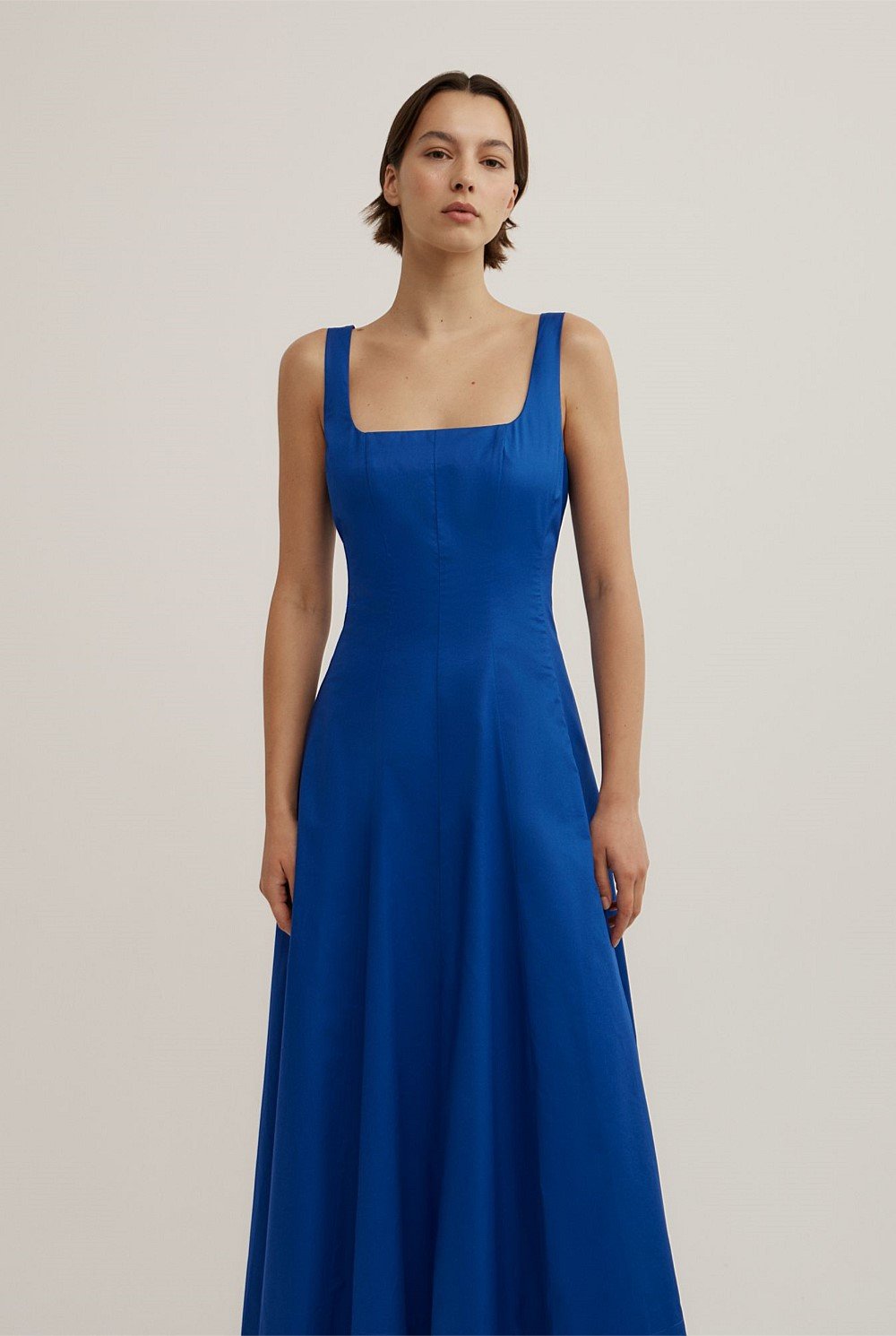 Seam Detail Midi Dress