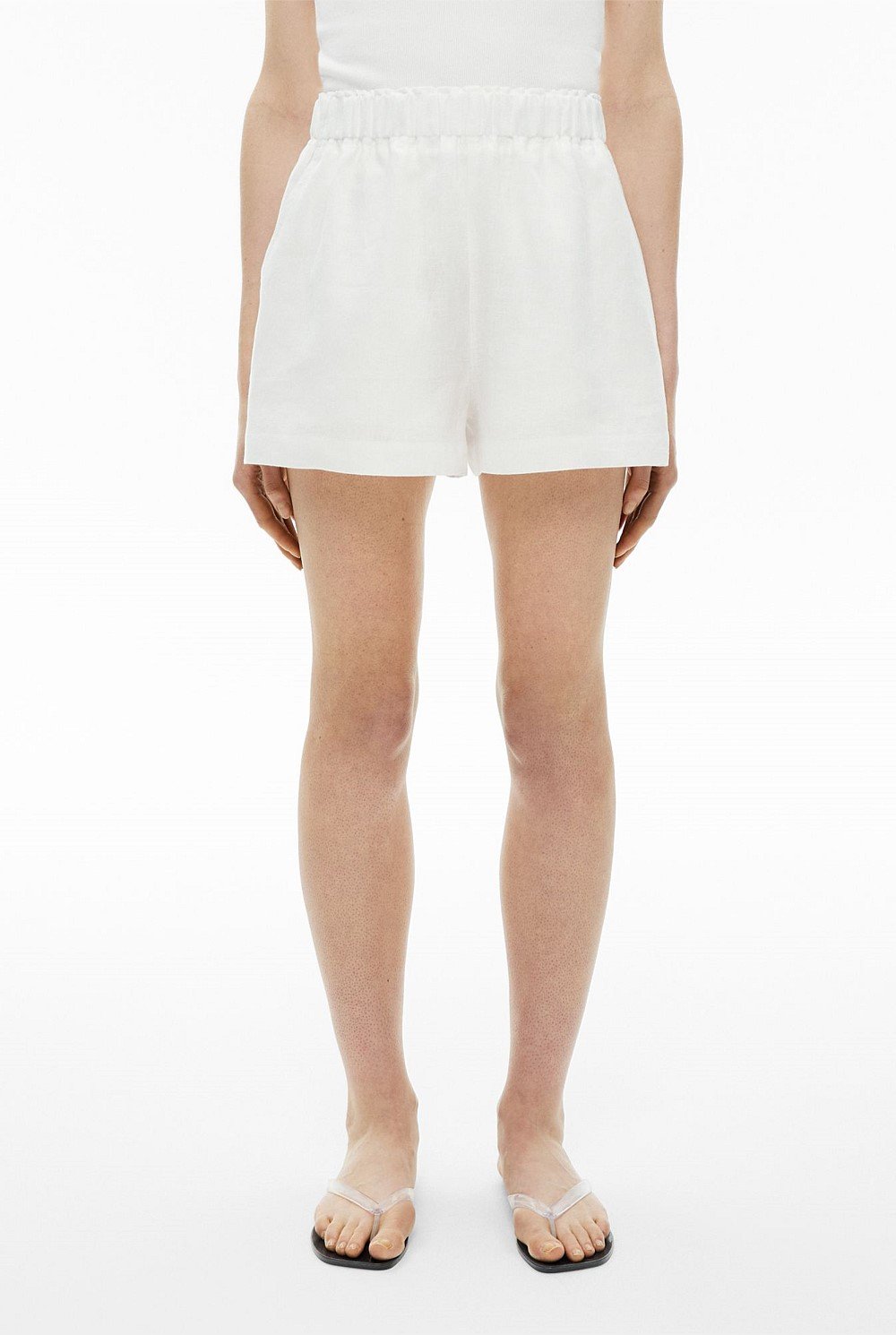 Pull On Linen Shorts