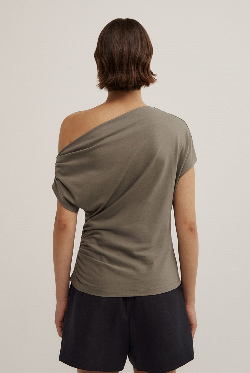 Asymmetric Drape T-Shirt