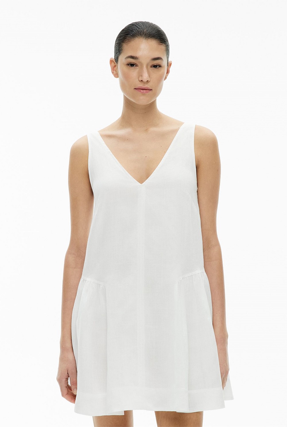 Mini Gather Panel Dress