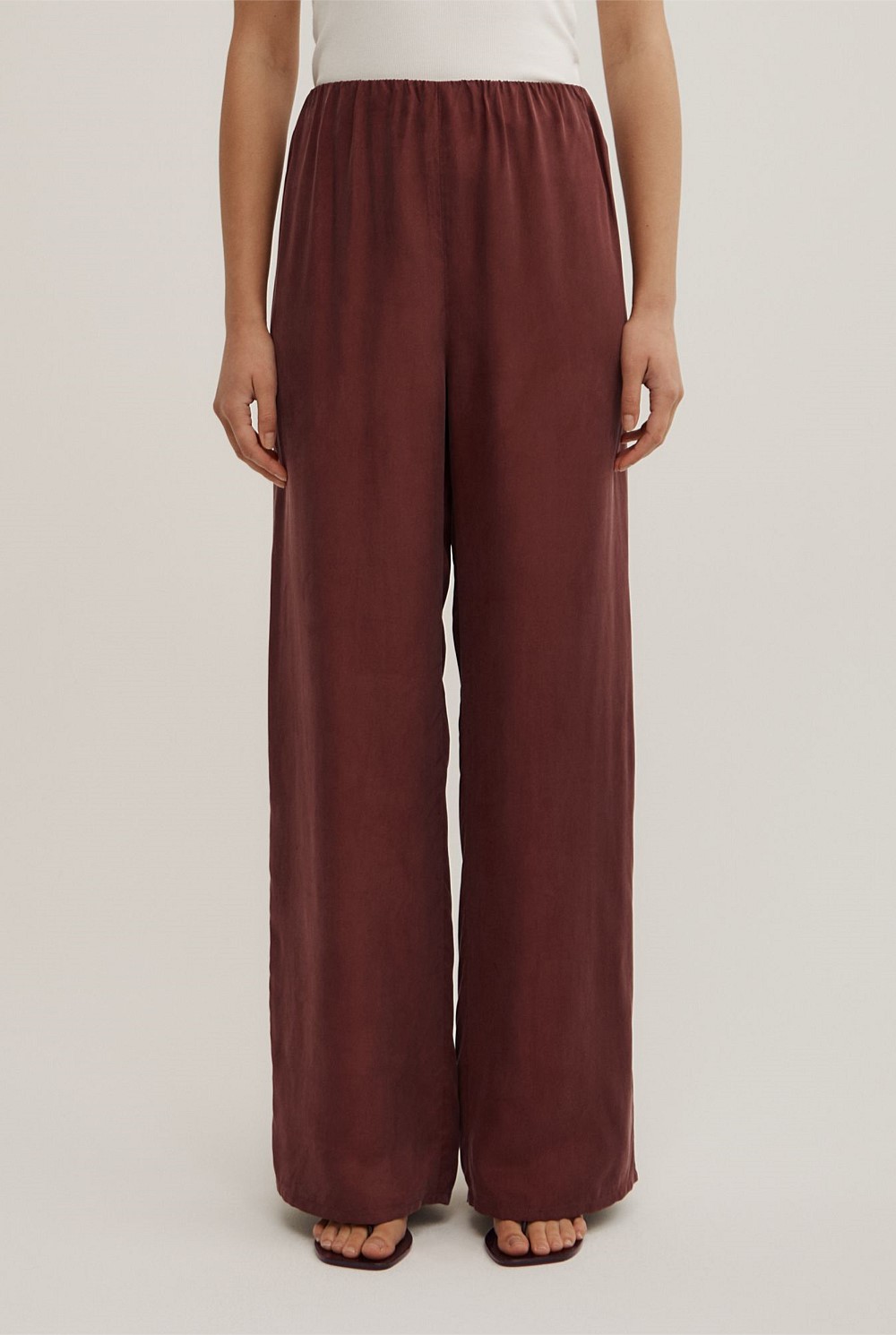 Pull On Cupro Pants