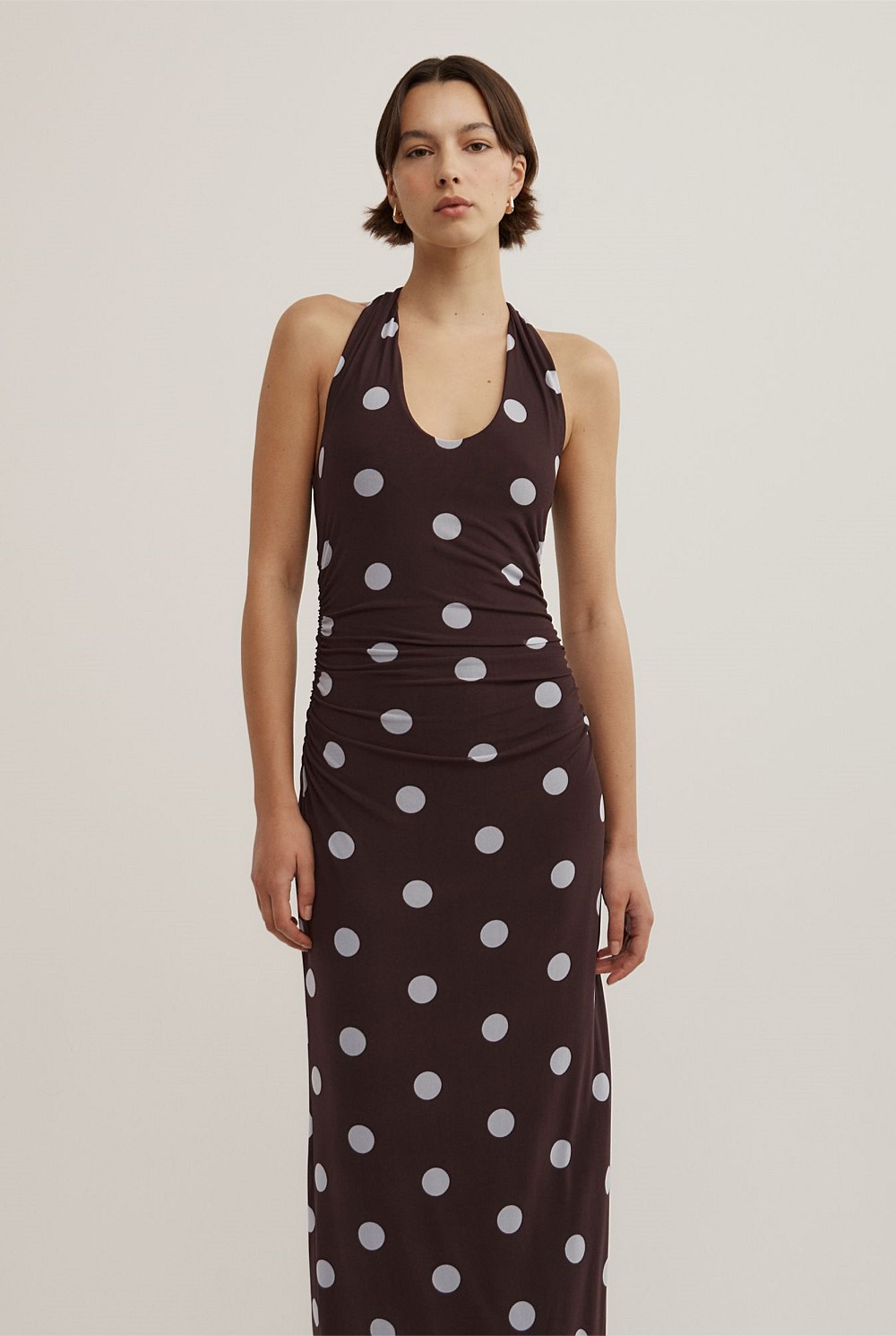 Twist Detail Mesh Dress