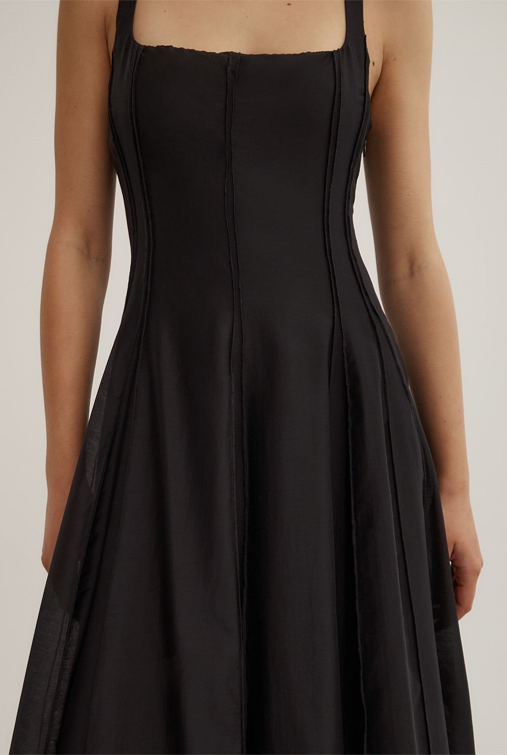 Seam Godet Dress