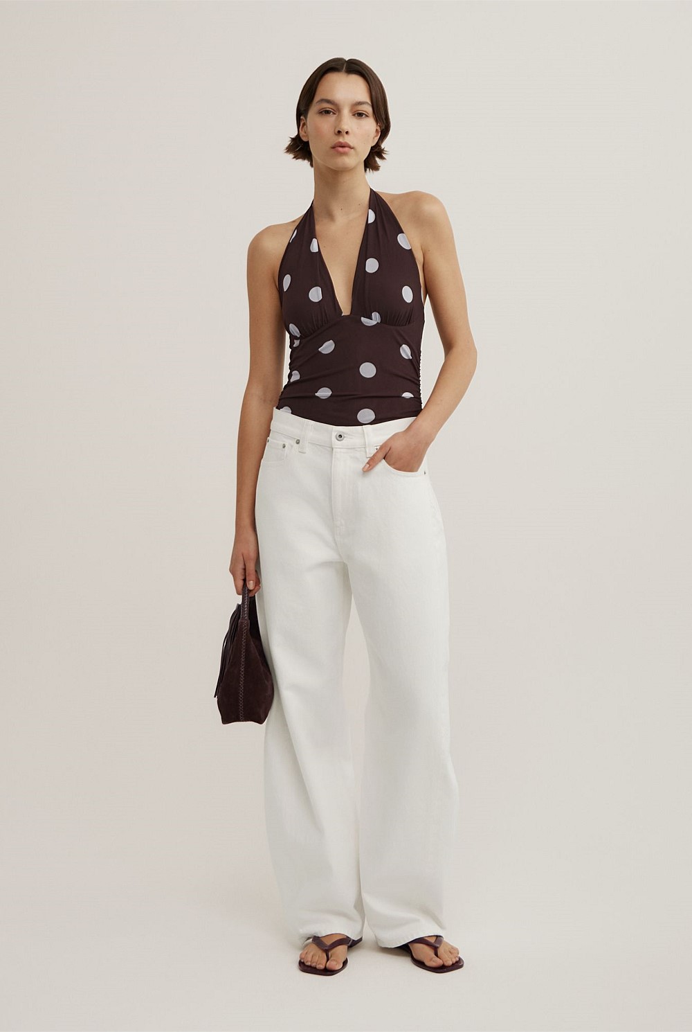 Halterneck Mesh Bodysuit