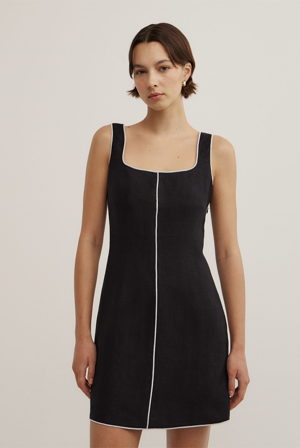 Contrast Stitch Dress