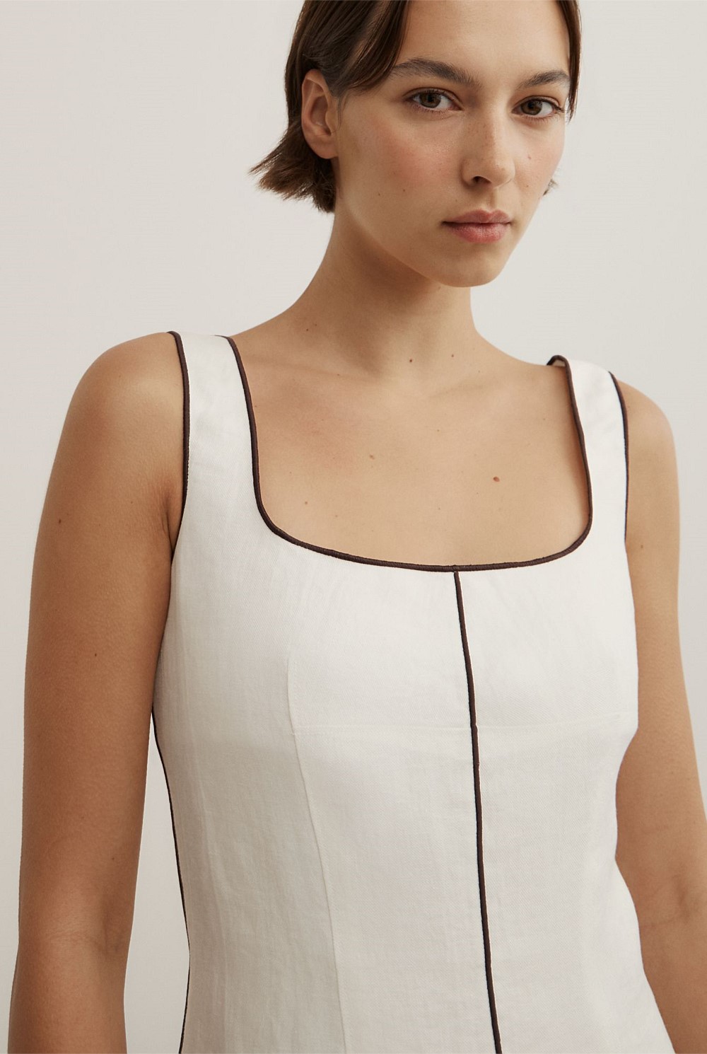 Contrast Stitch Dress