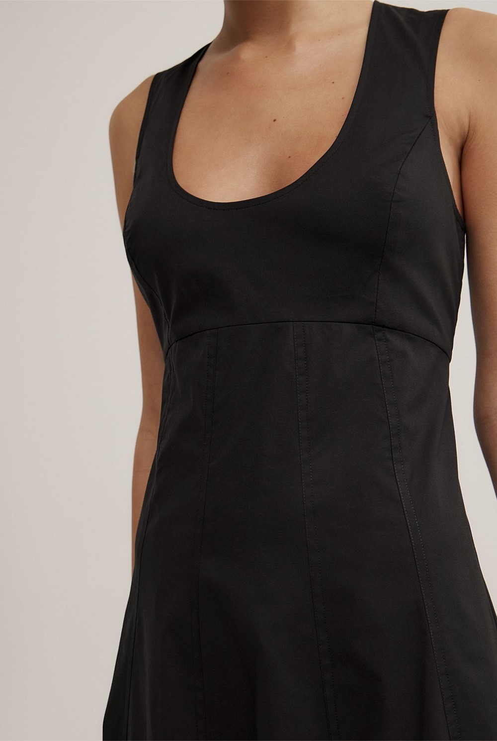 Scoop Neck Midi Dress