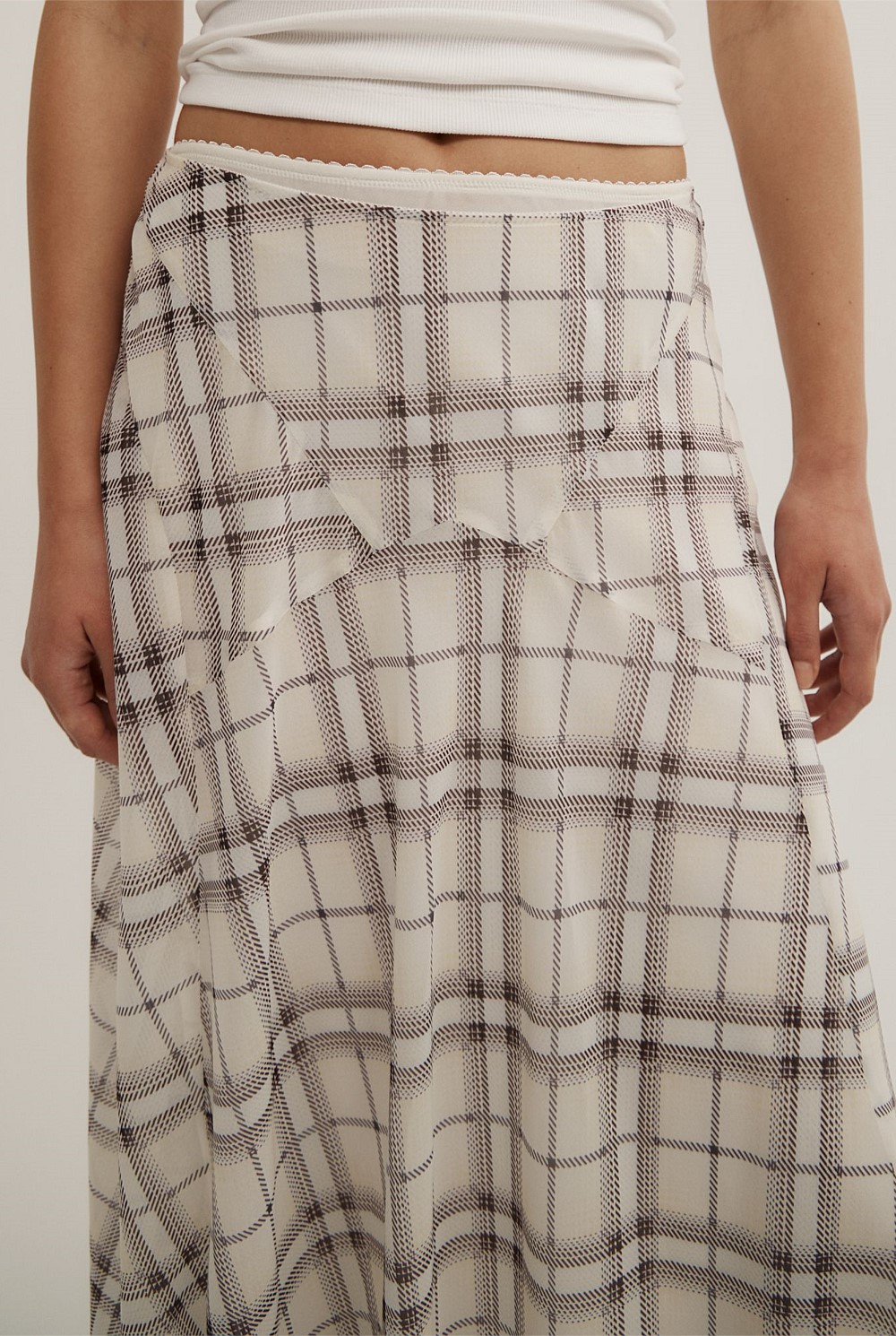 Basque Maxi Skirt