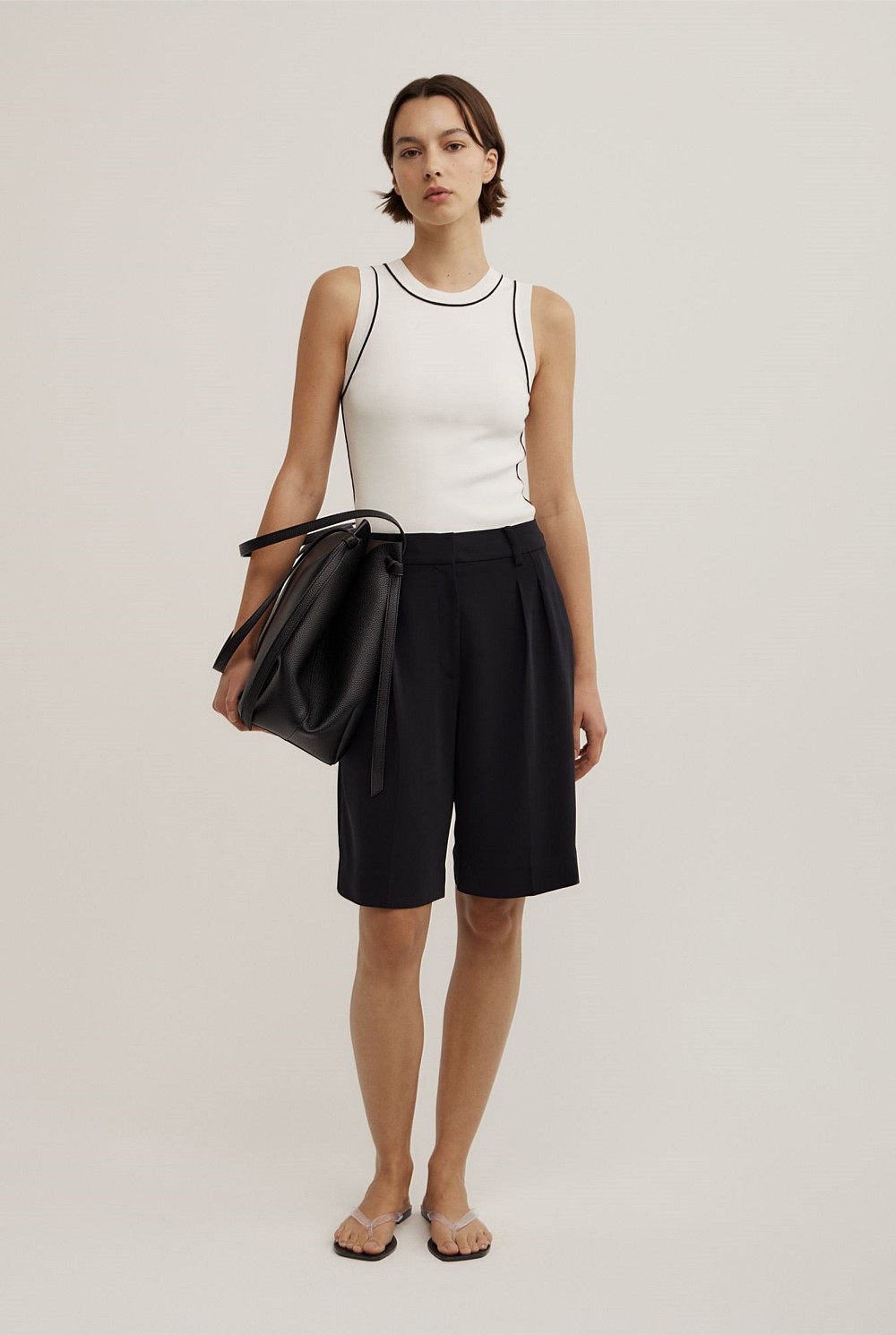 Trim Knit Tank Top