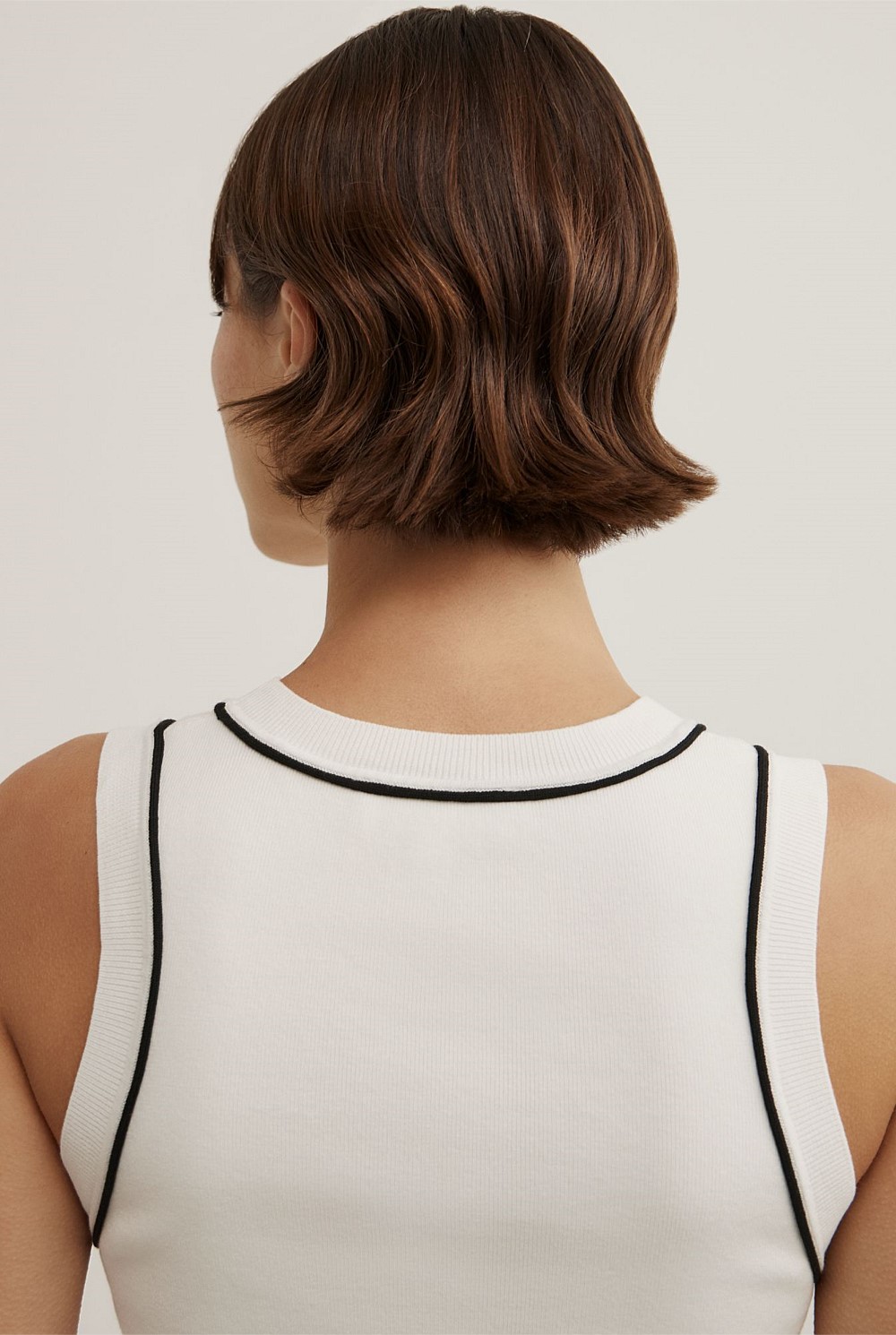 Trim Knit Tank Top