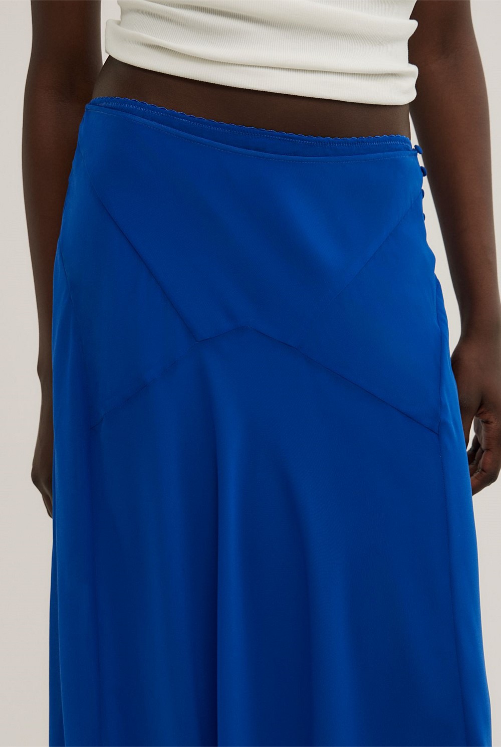 Basque Maxi Skirt