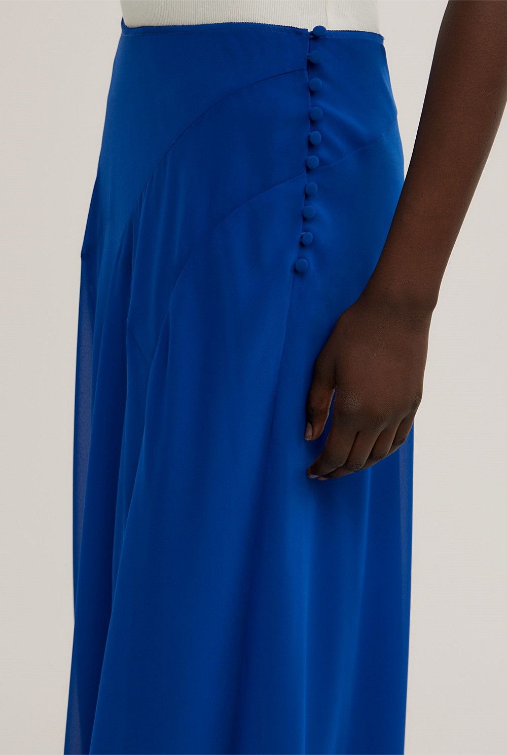 Basque Maxi Skirt