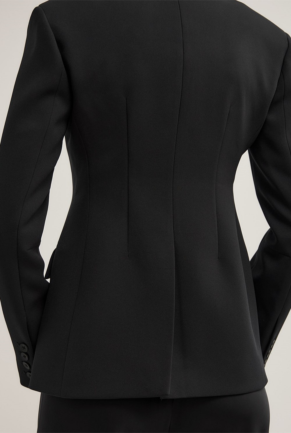 Collarless Blazer
