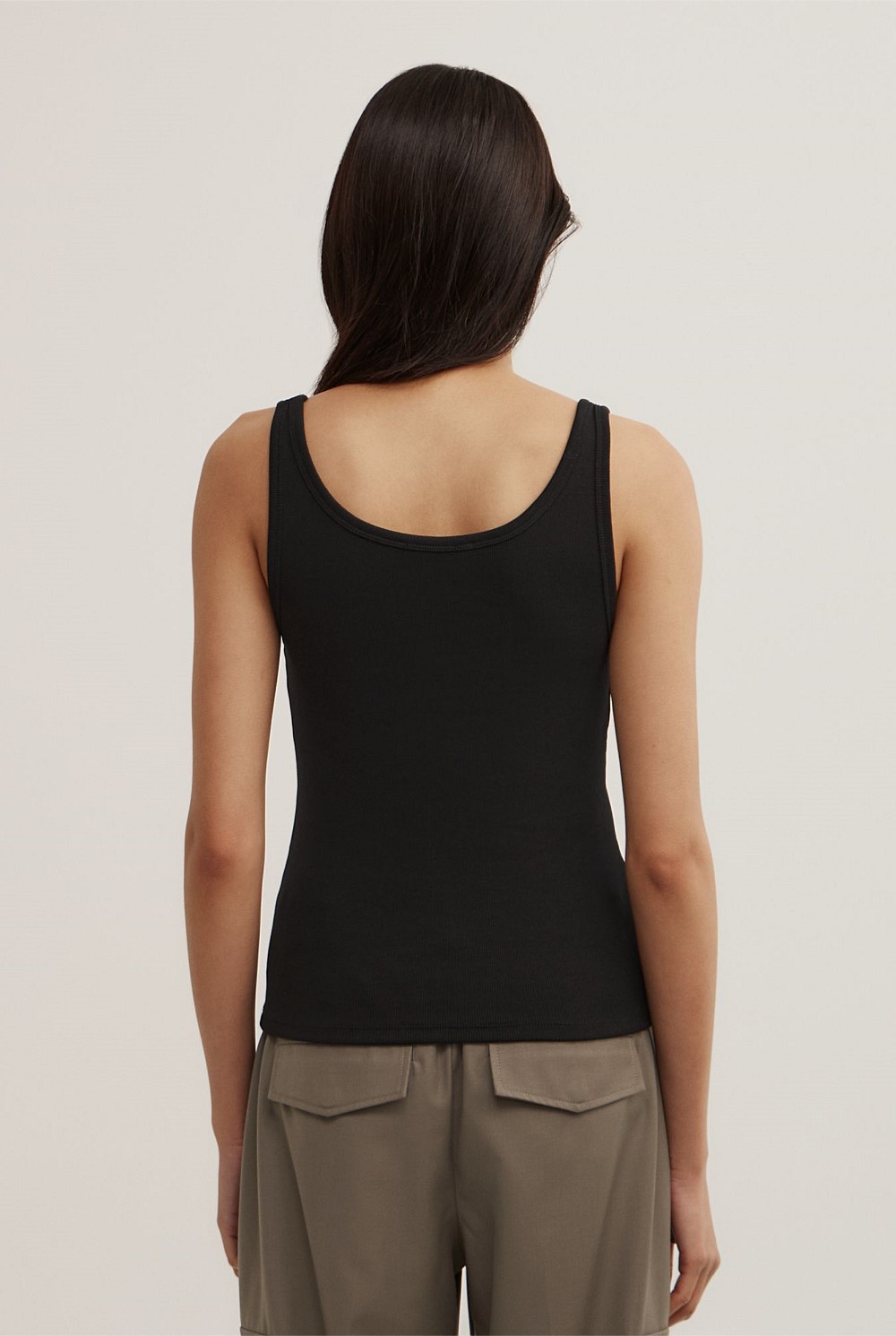 Fine Scoop Neck Tank