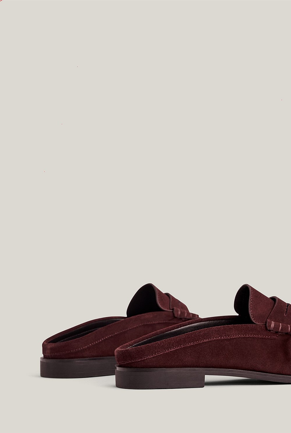 Zoe Suede Mule Loafers