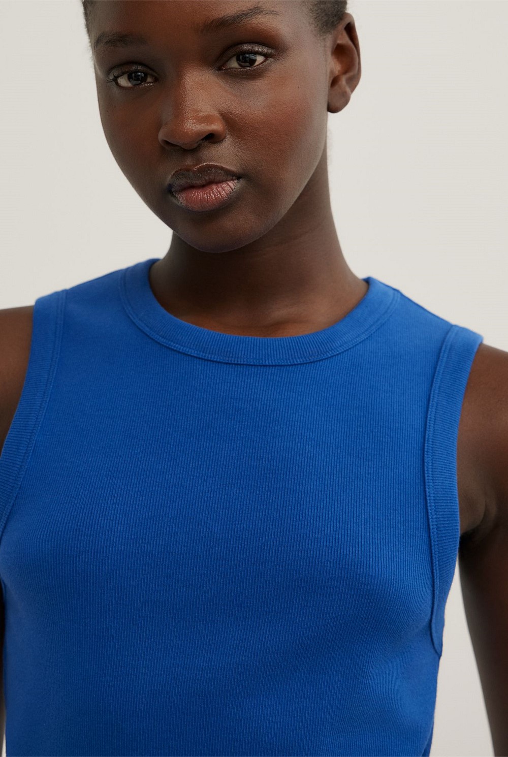 Crew Rib Tank Top