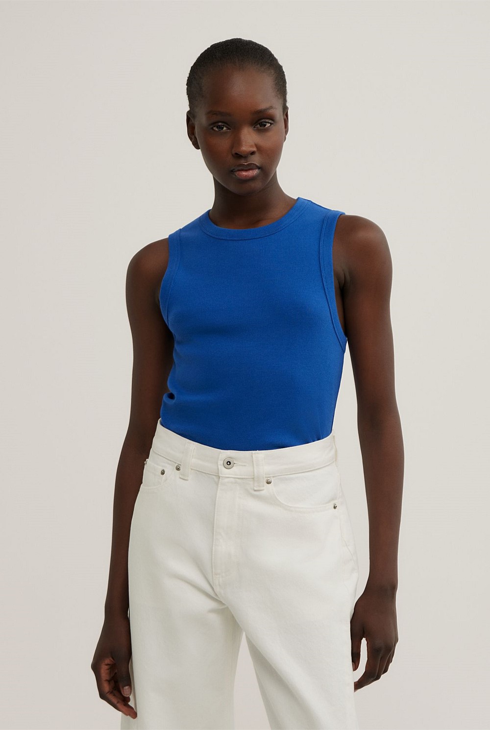 Crew Rib Tank Top